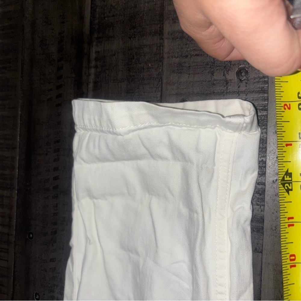 Aerie Beach Pants White linen Distressed - Picture 13 of 13